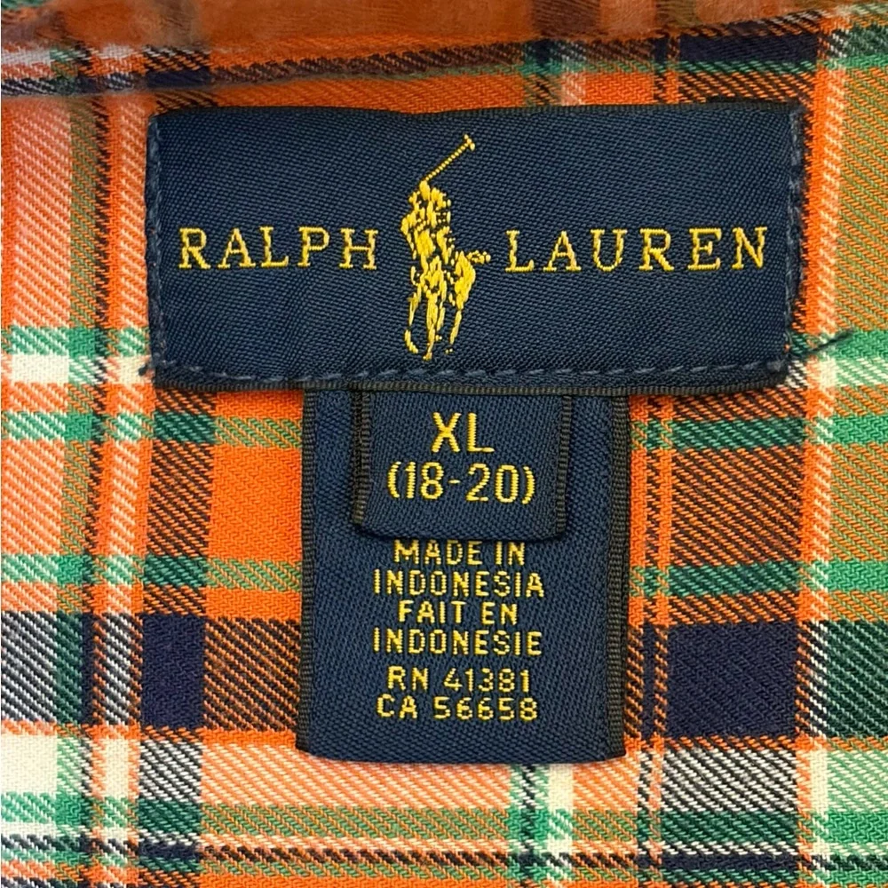 Ralph Lauren Plaid Long Sleeve Button Down